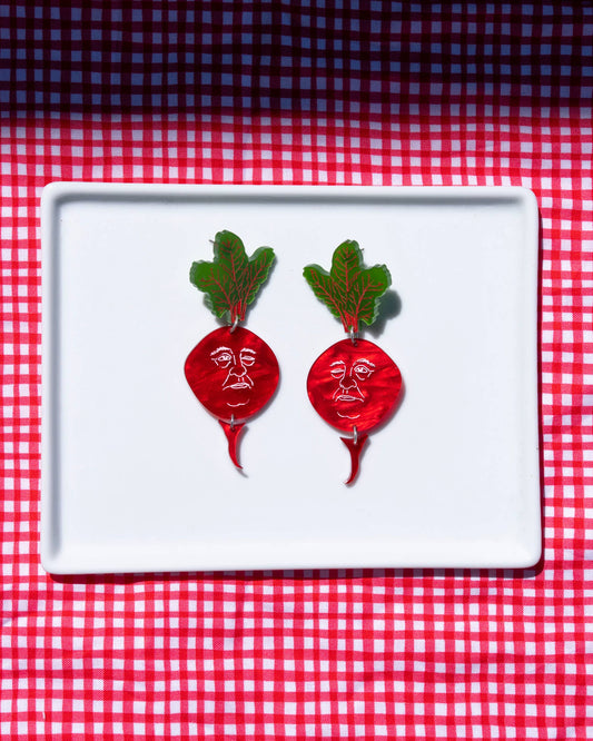 Beet Earrings