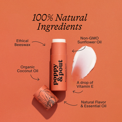 Pomegranate Peach Lip Balm | Natural, Eco-Friendly, Cruelty-Free