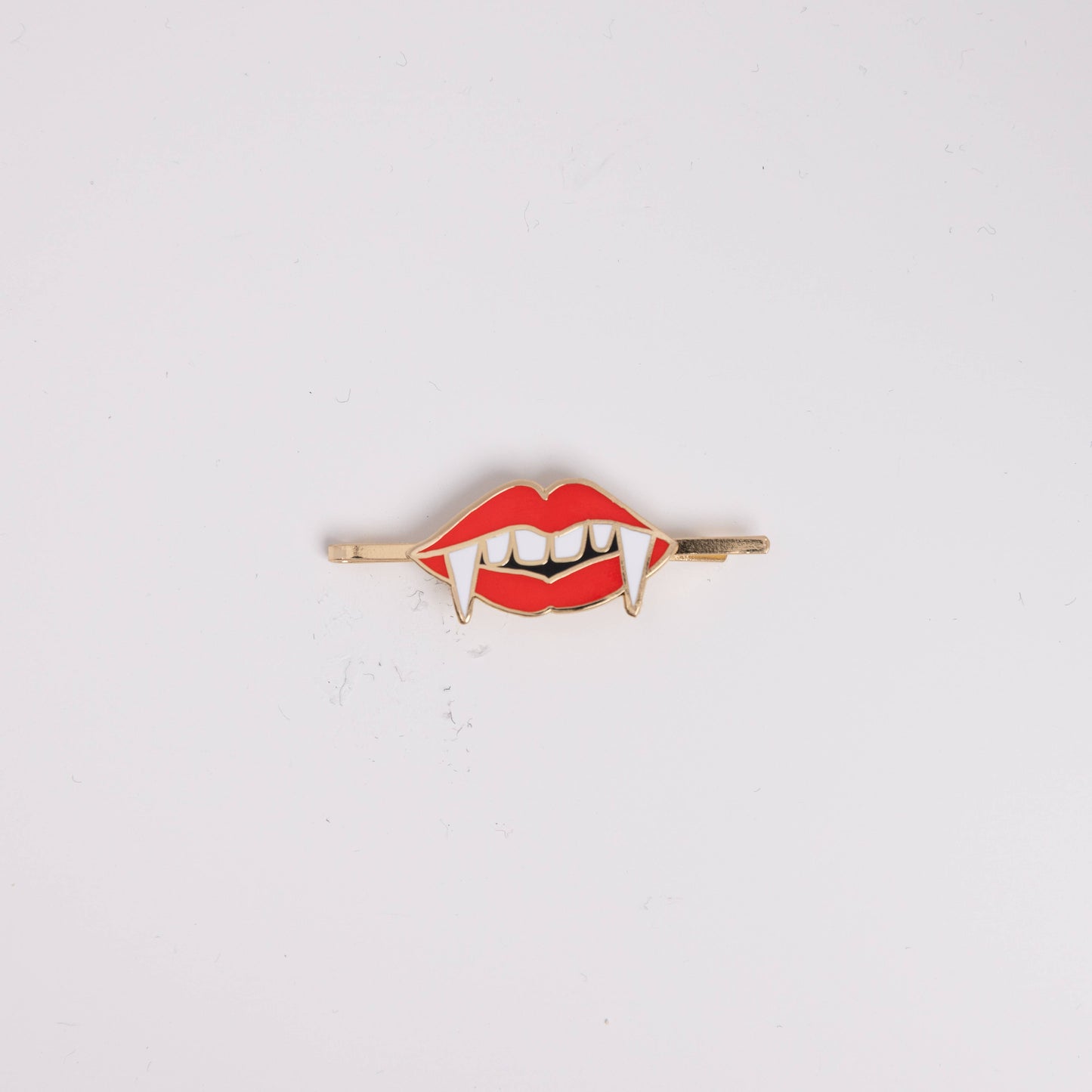 Vampire Lips Hairpin - Goth Halloween Spooky Enamel Jewelry