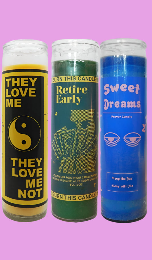 Monday to Friday Survival Prayer Candle Collection