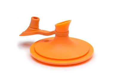 Jarware Oil Cruet Lid for Regular Mouth Mason Jar, Orange