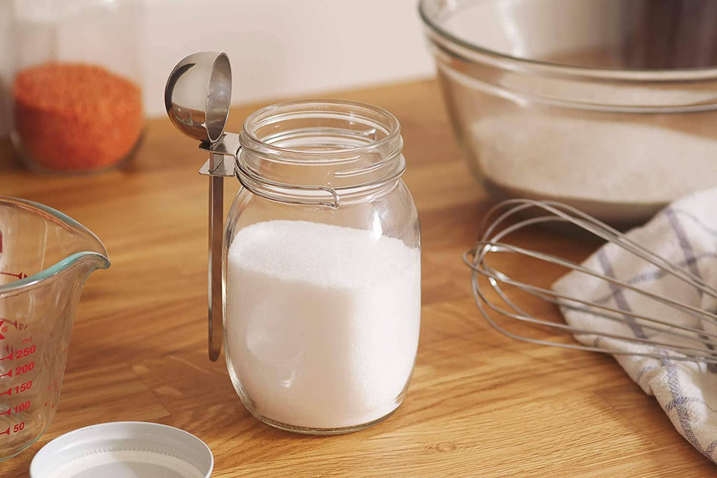 Jarware Coffee Spoon Clip for Regular Mouth Mason Jar