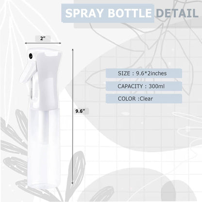Continuous Spray Bottle with Ultra Fine Mist  300ml/10.1oz
