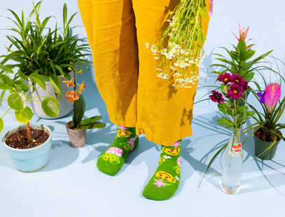 Plant Babe - Small Crew Socks - Gardening Gift