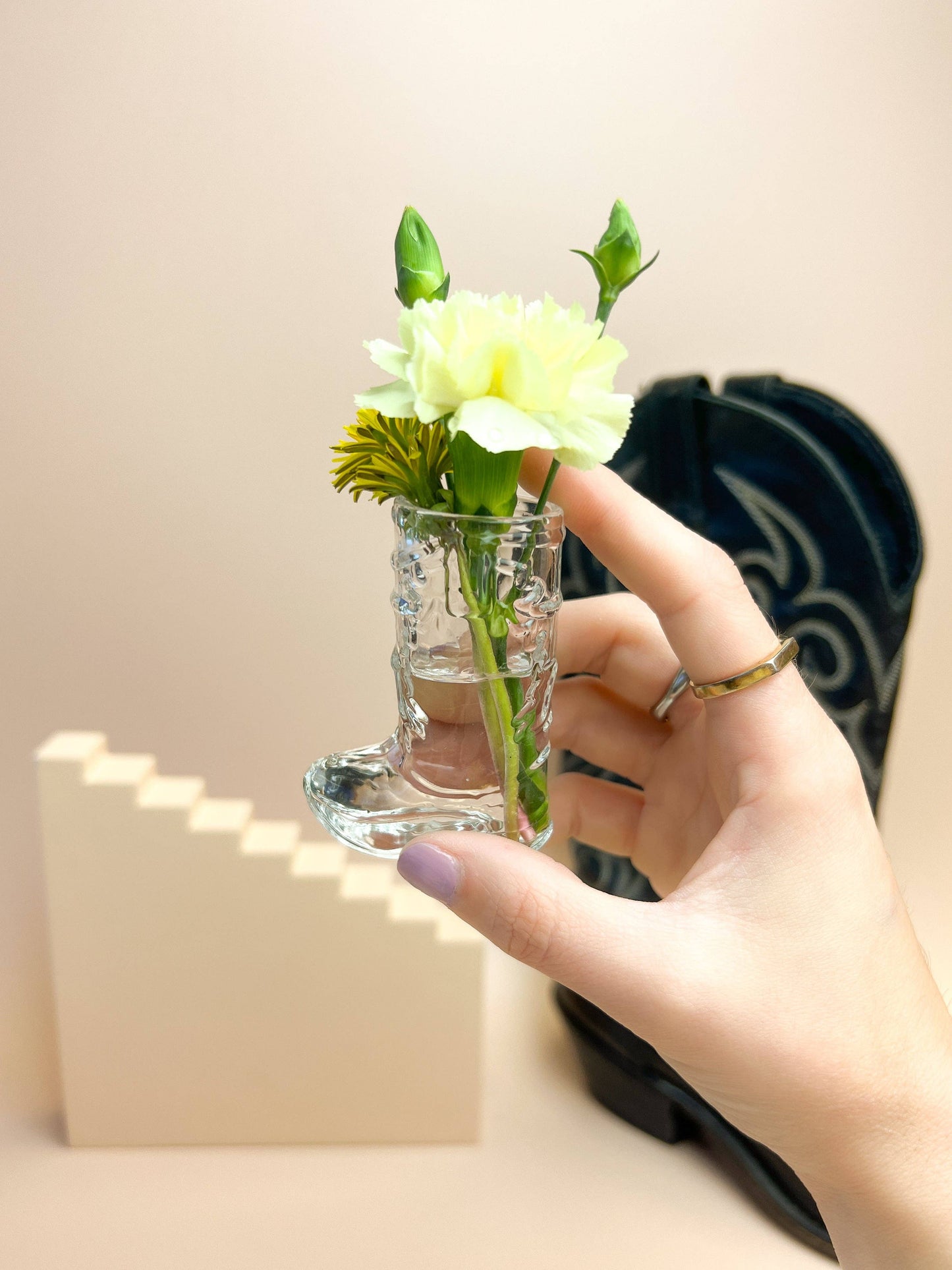 Cowboy Boot Shot Glass - Cor Air plant holder
