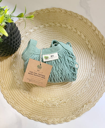 Mesh Market Bag – Sage Green | Zero Waste, Organic Cotton