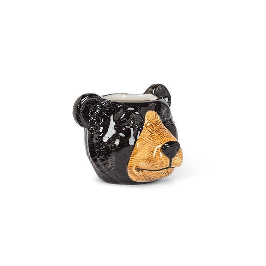 Small Black Bear Planter-2.5"H